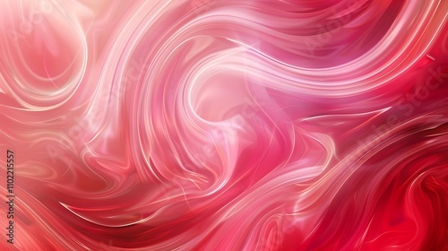 Abstract Red and Pink Swirling Background