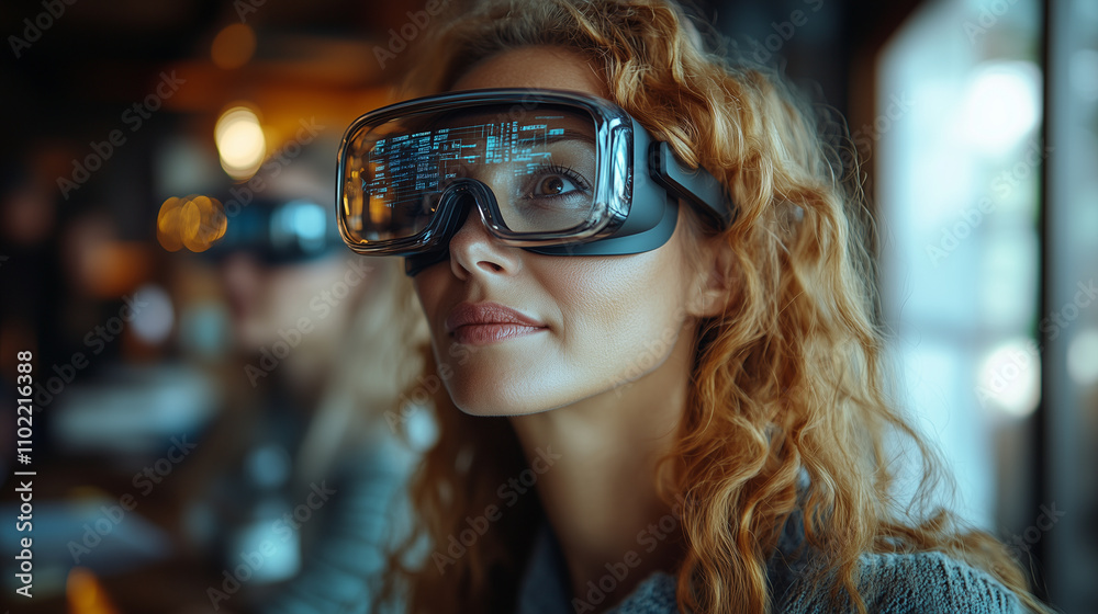 Business teams collaborating on a market report via virtual reality tools. Business teams collaborating on a market report via virtual reality tools.