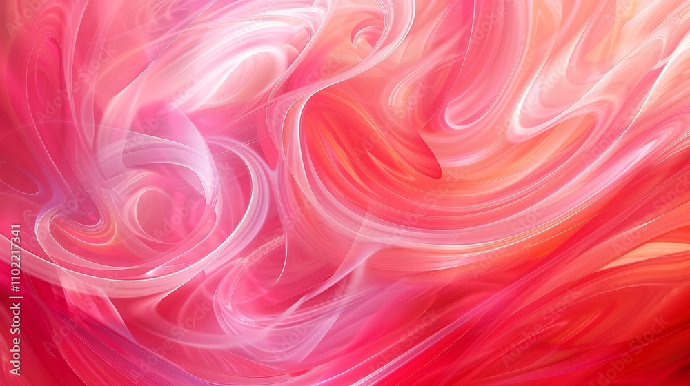 Obraz premium Abstract Pink and White Swirling Pattern