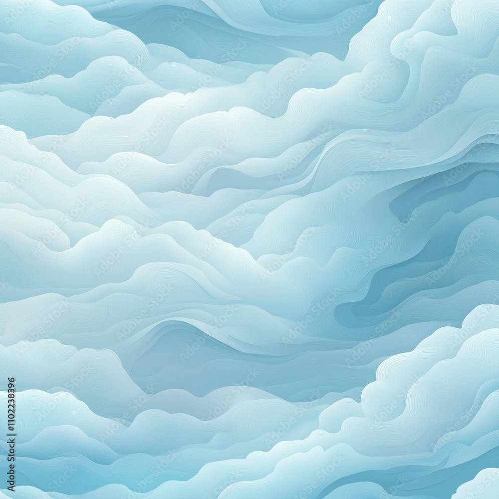 Obraz premium The sky is filled with clouds, creating a sense of calm and serenity