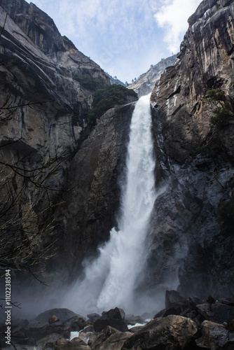 waterfall in the mountains