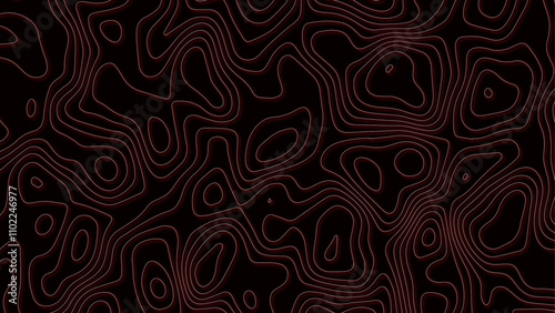 Topographic map. Geographic mountain relief. Abstract lines background. Contour maps. Modern design with White background with topographic wavy pattern. Vector illustration.