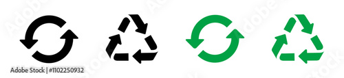 Recycle symbols. Recycle arrows