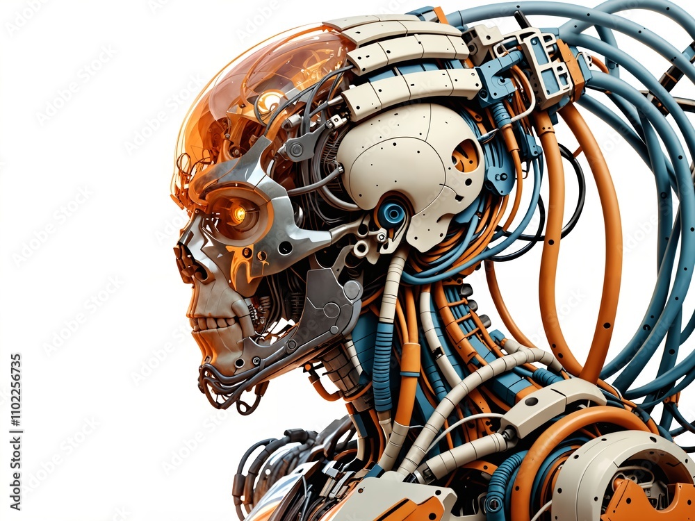 Fototapeta premium Totenkopf technisch