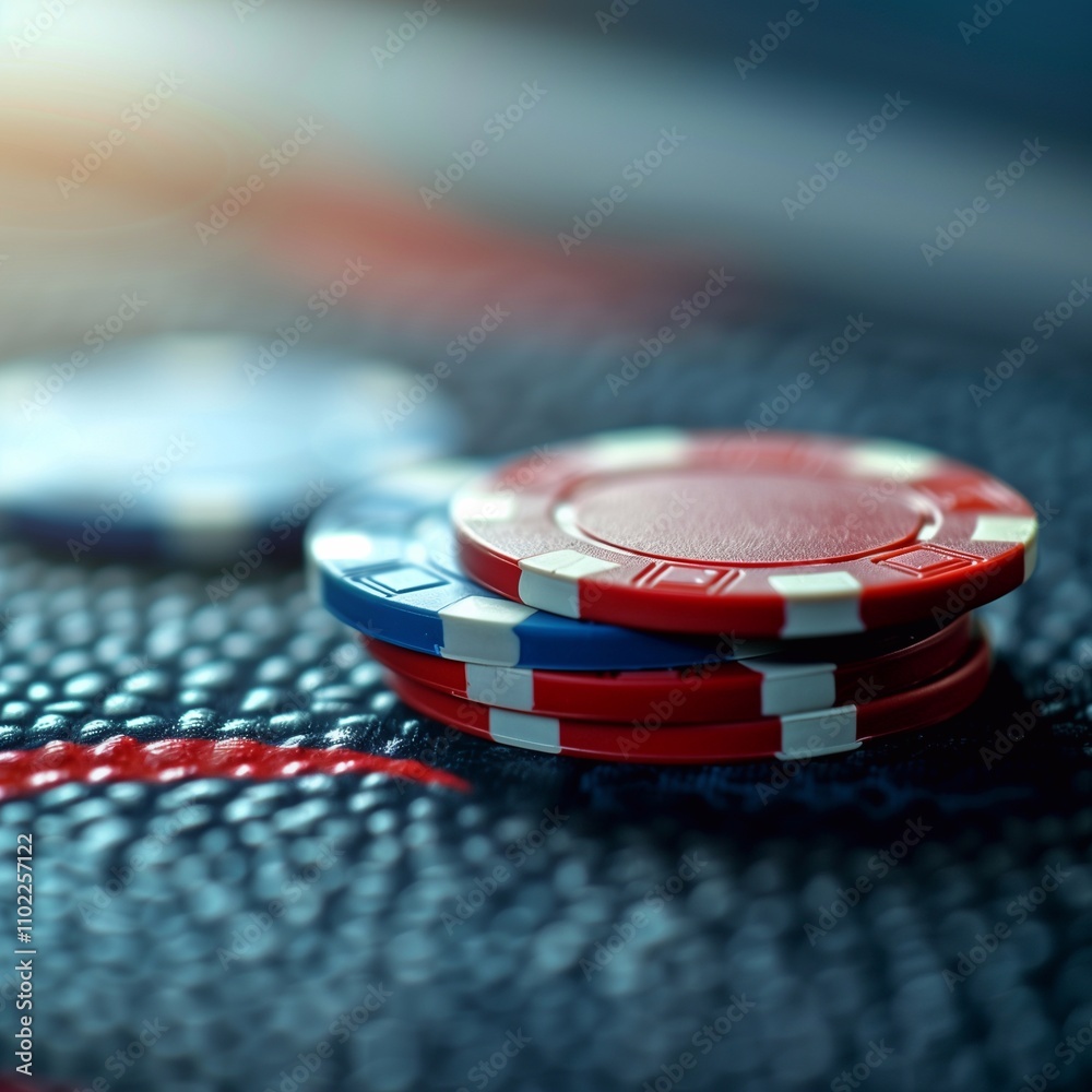 Obraz premium Poker chips. Gambling. Casino.