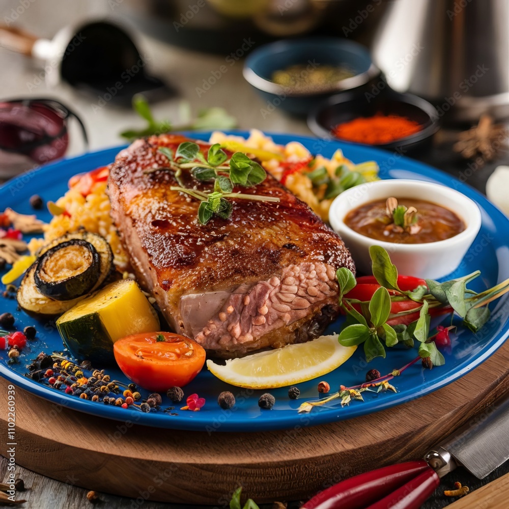 Delicious Food Items on a Table – Perfectly Styled Culinary Display Delicious Food Items on a Table – Perfectly Styled Culinary Display