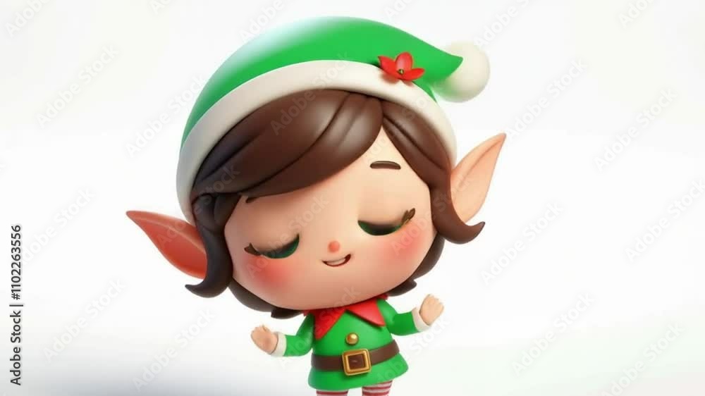 Funny cartoon of clumsy elf on snowy background. Time to celebrate Christmas
Funny cartoon of clumsy elf on snowy background. Time to celebrate Christmas