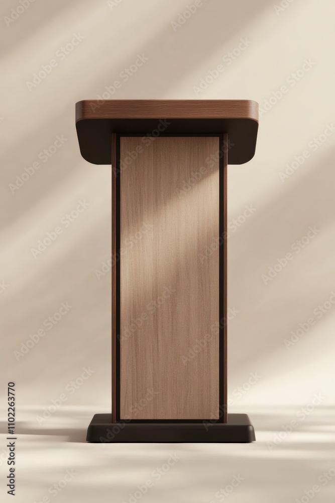 Lectern Billboard Template for President. Isolated 3D Render Illustration for Marketing and Advertising Lectern Billboard Template for President. Isolated 3D Render Illustration for Marketing and Advertising