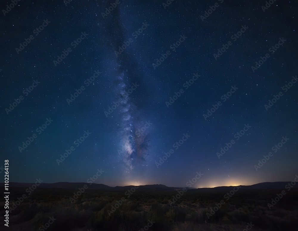aurora borealis over the mountain's galaxy in the sky over the mountains aurora borealis over the mountain's galaxy in the sky over the mountains