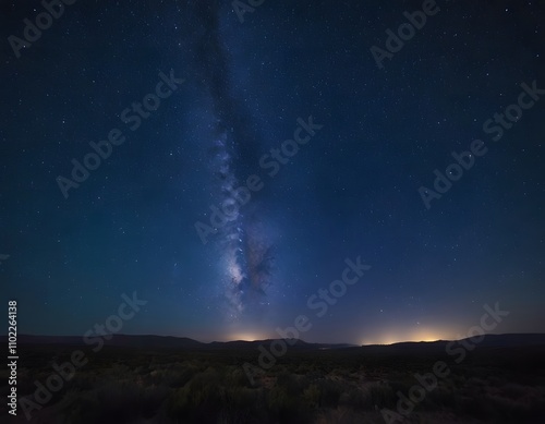 aurora borealis over the mountain's galaxy in the sky over the mountains