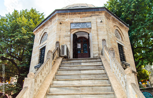 The building has a traditional Ottoman architectural style. Koza Han remains a vibrant hub for commerce and tourism. photo