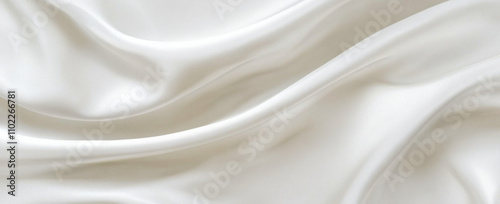 White gray satin texture that is white silver fabric silk panorama background with beautiful soft blur pattern natural. 