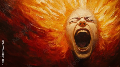 Bipolar disorder causes mood swings, disrupting daily activities. Depict a person transitioning between extreme emotional states, from joy to despair.