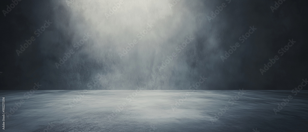 Dramatic dark foggy studio background with misty floor for cinematic and atmospheric photography projects Dramatic dark foggy studio background with misty floor for cinematic and atmospheric photography projects
