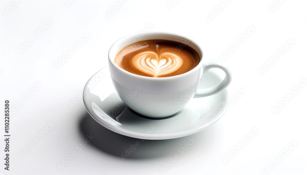 Savory warmth fills the air with delicate heart-shaped latte art in a cozy cafe setting