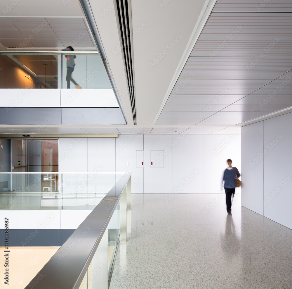 custom made wallpaper toronto digitalModern hospital interior with bright corridors and clean design