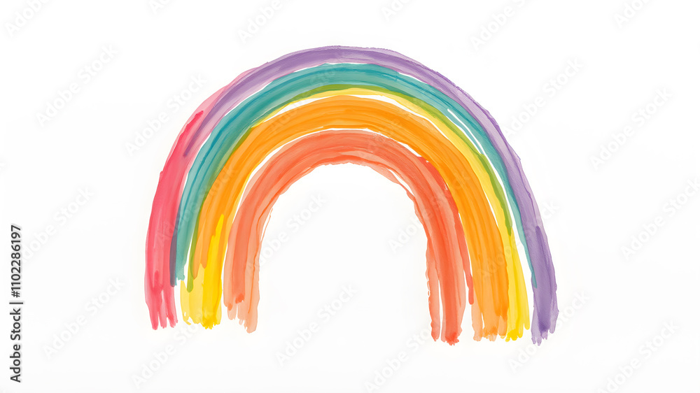 Obraz premium Colorful rainbow background template. Abstract rainbow image. AI generated image, ai.