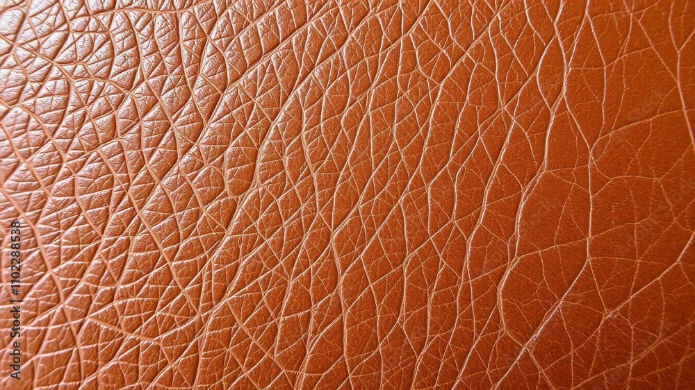 Close-up of a richly textured leather surface with visible grains and wrinkles, brown, close up Close-up of a richly textured leather surface with visible grains and wrinkles, brown, close up