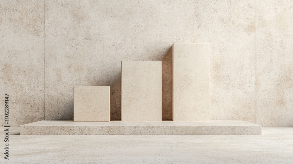 The image features three ascending blocks on a minimalist background, representing growth, progress, and achievement in a clean, modern design. The image features three ascending blocks on a minimalist background, representing growth, progress, and achievement in a clean, modern design.