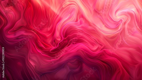 Abstract Pink and Red Swirls