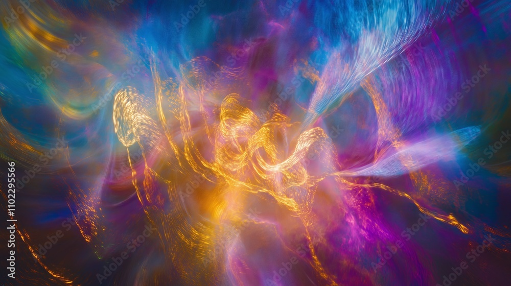 A cosmic dance of colorful lights creates a dreamlike, enchanting spectacle on a dark backdrop. A cosmic dance of colorful lights creates a dreamlike, enchanting spectacle on a dark backdrop.