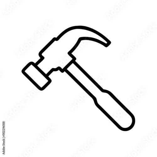 Hammer icon for construction tasks