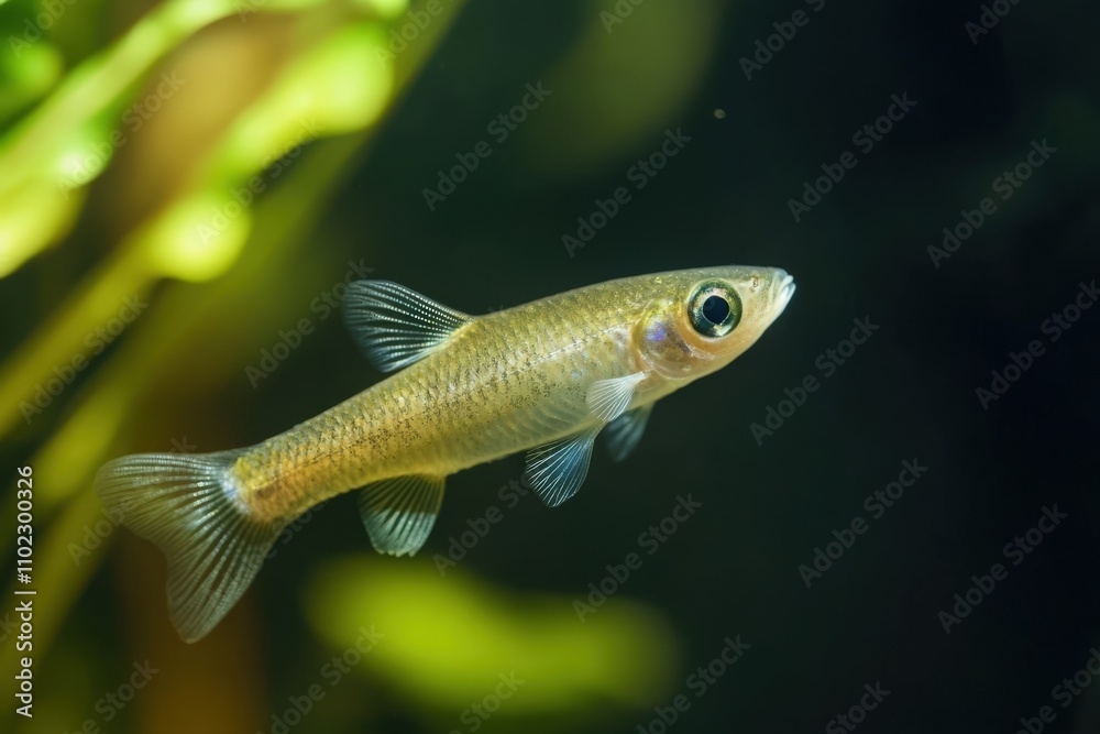 Minnow - Common Freshwater Fish Isolated on White Background Minnow - Common Freshwater Fish Isolated on White Background