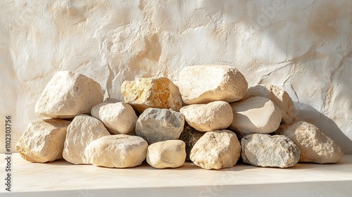 pile of stones arranged on light background symbolizes collective mourning and remembrance for holocaust memorial day