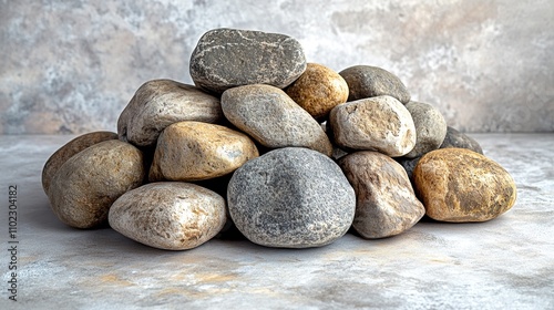pile of stones arranged on light background symbolizes collective mourning and remembrance for holocaust memorial day
