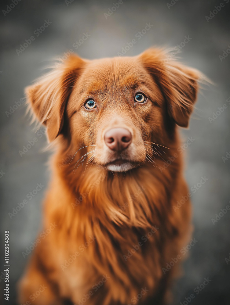 Half-Body Photo Of A Beautiful Dog In Different Colors: Frontal Photography Captures Its Expressive Eyes And Life-Oriented Gaze As It Looks Directly At The Camera Half-Body Photo Of A Beautiful Dog In Different Colors: Frontal Photography Captures Its Expressive Eyes And Life-Oriented Gaze As It Looks Directly At The Camera