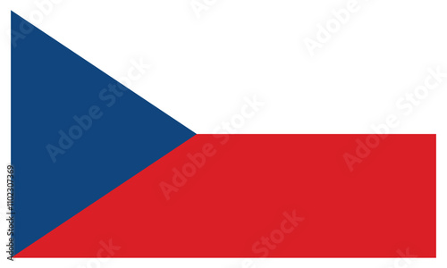 Free Download Illustration of Czechia national flag. - GFXLoad