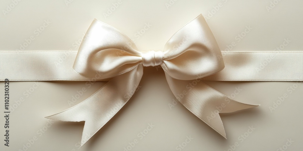 Elegant thin bow with soft ribbon texture isolated on transparent background minimalistic formal design bright studio lighting Elegant thin bow with soft ribbon texture isolated on transparent background minimalistic formal design bright studio lighting