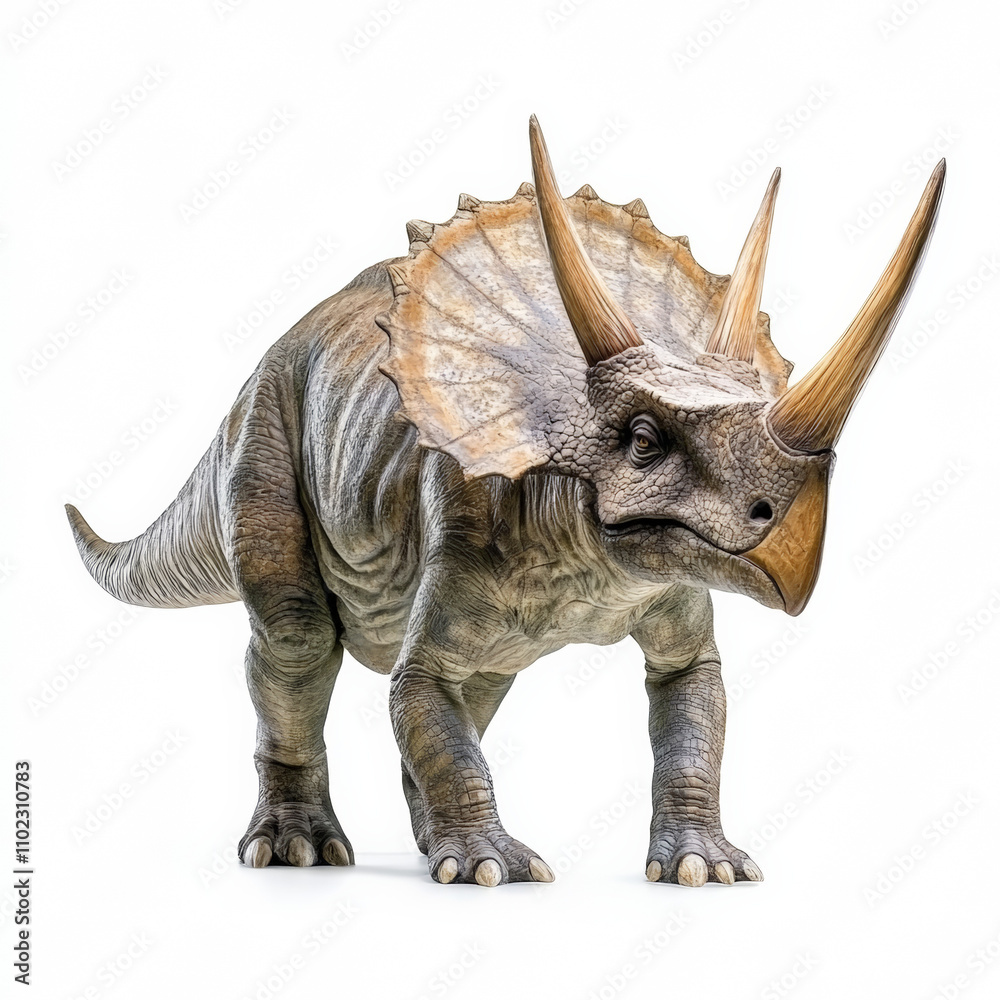 Fototapeta premium Triceratops on white background