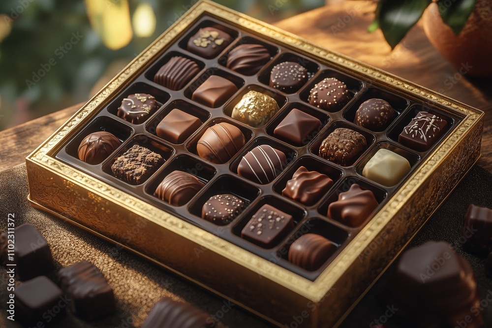 Assorted Gourmet Chocolates in Elegant Box Assorted Gourmet Chocolates in Elegant Box
