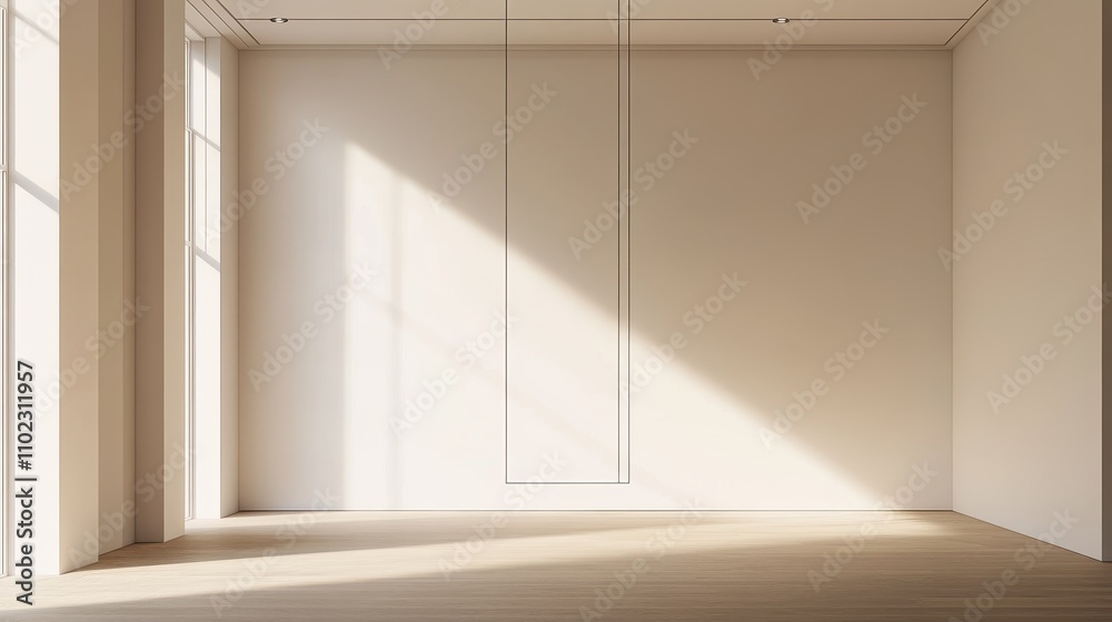 Serene and Minimalist Interior with Natural Lighting Serene and Minimalist Interior with Natural Lighting