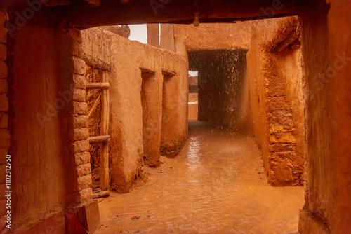 Arabian ancient village houses in the Buraidah region of Saudi Arabia