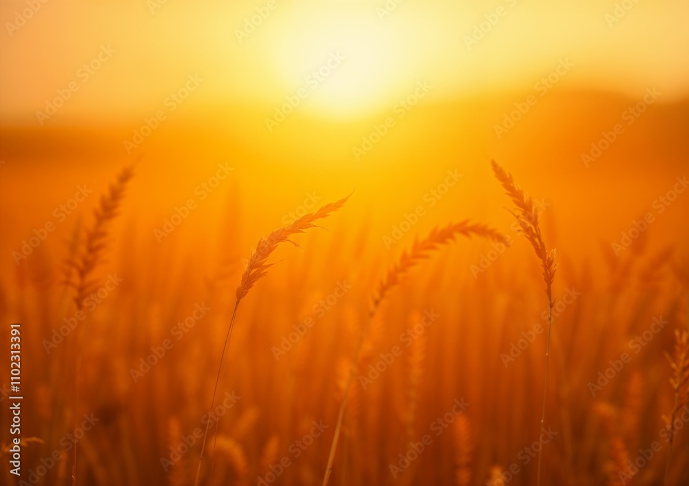 Golden wheat field at sunset with soft lighting and warm colors
Golden wheat field at sunset with soft lighting and warm colors