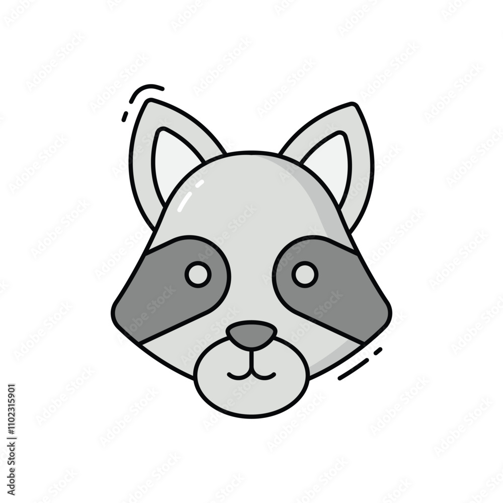 Racoon vector icon Racoon vector icon
