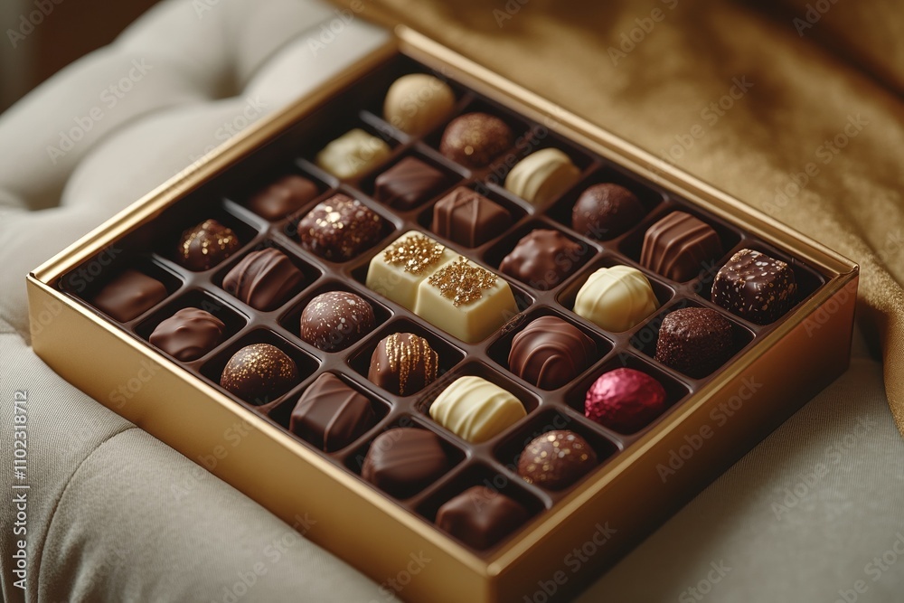Assorted Gourmet Chocolates in Elegant Box Assorted Gourmet Chocolates in Elegant Box