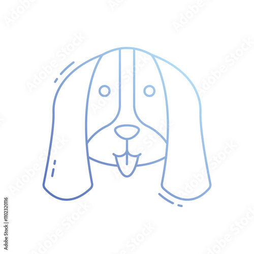 Dog vector icon