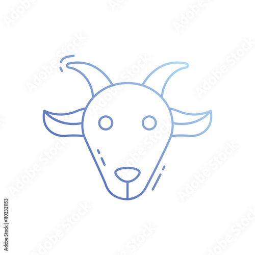 Goat vector icon