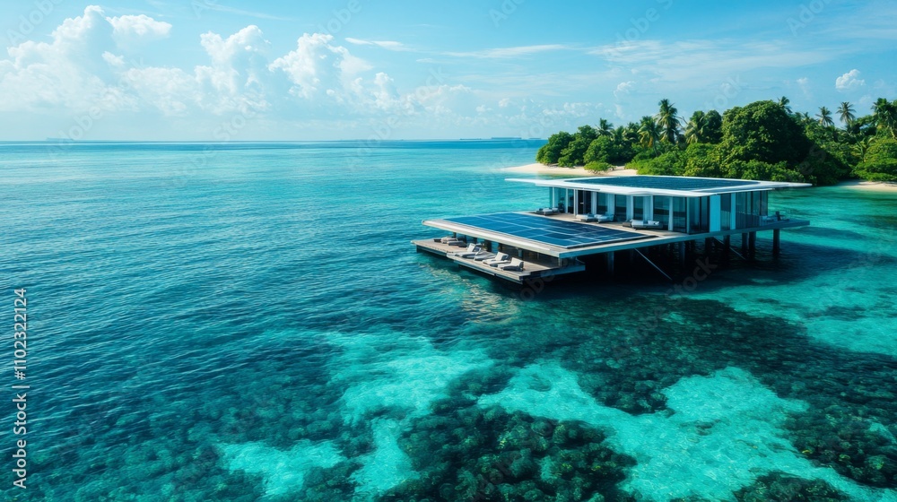 Stunning Modern Floating House in a Tropical Paradise Stunning Modern Floating House in a Tropical Paradise