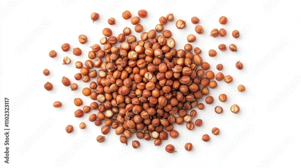 A close-up view of a pile of red quinoa seeds on a white background, showcasing their unique texture and color, perfect for health-focused culinary uses. A close-up view of a pile of red quinoa seeds on a white background, showcasing their unique texture and color, perfect for health-focused culinary uses.