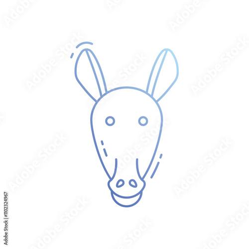 Donkey vector icon