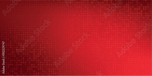 Red diagonal geometric shape with halftone. Modern fiber textured vector eps 10
