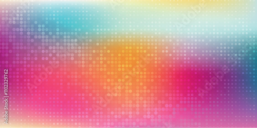 Abstract background in red colors made of big and small dots