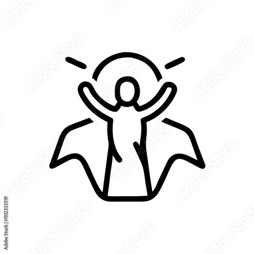 Resurrection icon symbolizing Easter and new life