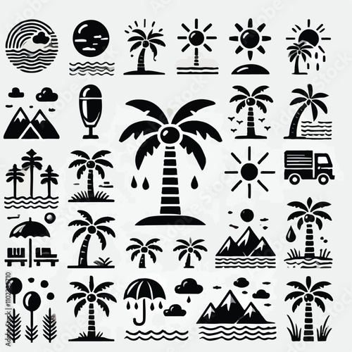 palm tree vector