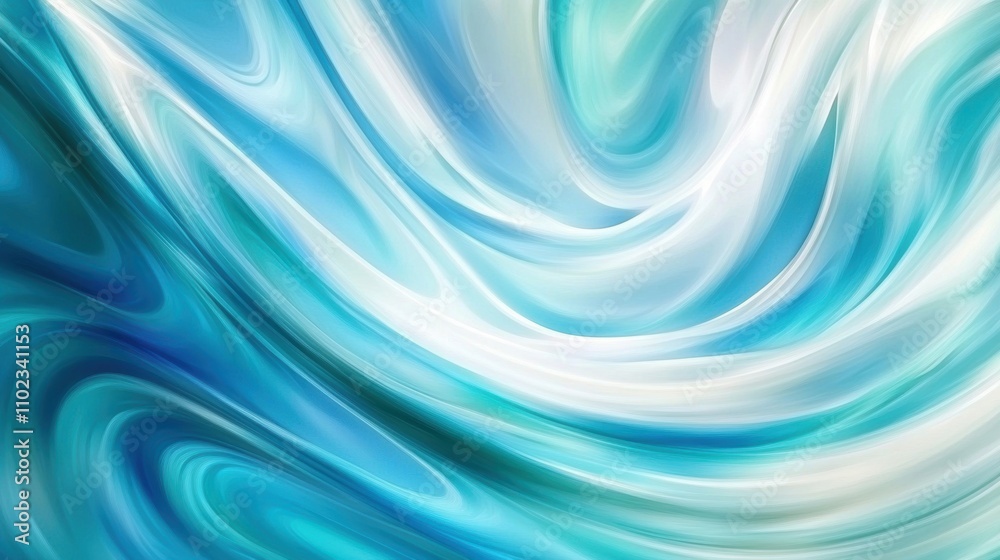 Abstract ocean-inspired background with flowing curves in shades of turquoise, deep blue, and white, mimicking gentle waves. Soft gradients and foam-like textures evoke a tranquil, aquatic feel. Abstract ocean-inspired background with flowing curves in shades of turquoise, deep blue, and white, mimicking gentle waves. Soft gradients and foam-like textures evoke a tranquil, aquatic feel.