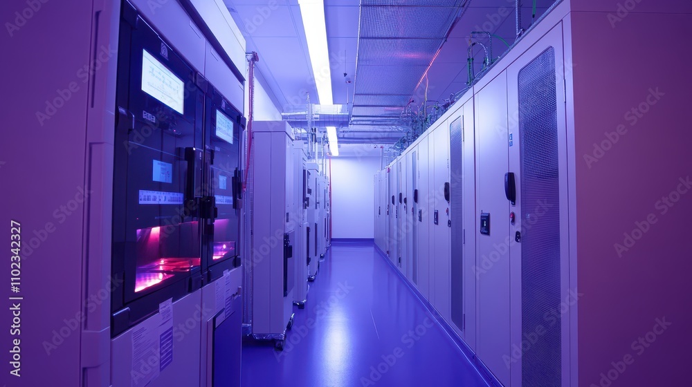 High-Definition Backup Generator in Sterile Healthcare Environment: Emphasizing Reliability and Precision with Architectural Lighting. High-Definition Backup Generator in Sterile Healthcare Environment: Emphasizing Reliability and Precision with Architectural Lighting.